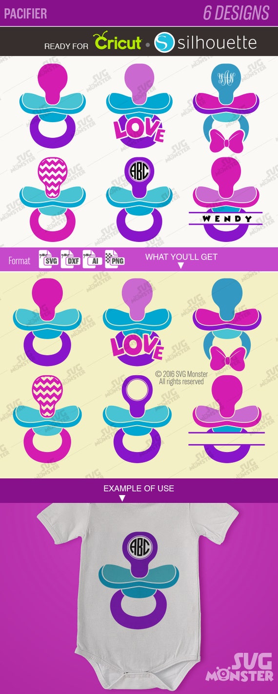 Download Pacifier SVG Collection Newborn Baby Clipart SVG files