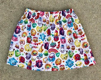 Shopkins Skirt, Shopkins, Character Skirt, Shopkin Skirt, Baby Girl Skirt, Toddler Girls Skirt, Toddler Skirt, Girls Skirt, Twirl Skirt