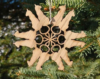 Laser Cut Kitty Christmas Ornament, Cat decoration