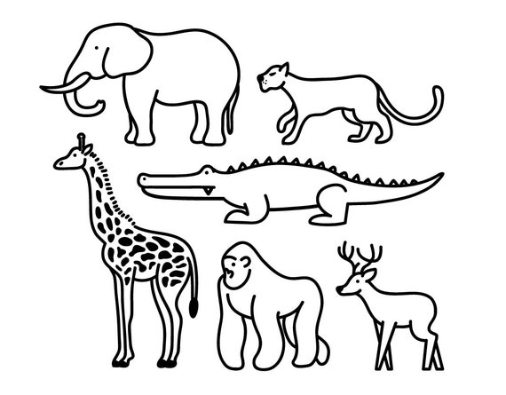 Download Wild Animal Clipart Animal Graphic Icon Design Outline