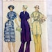 1970s dress or tunic and pants Vogue 9459 vintage sewing pattern Bust 31.5 Waist 24 Hip 33.5 Retro 70s disco era boho hippie caftan