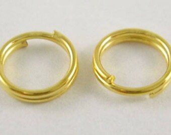 300 rings (5 mm) iron - gold color