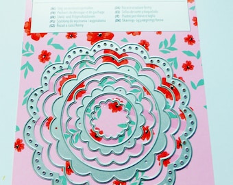 6 stencils die cutting embossing embossing and cutting and embossing dies flower metal frame