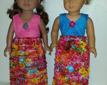 American Made 18 inch Girl Doll Dress