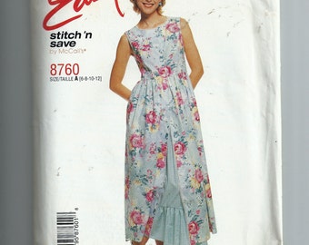 McCall's Misses' Dress and Petticoat Pattern 8760