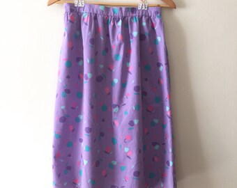50s A Line Circle Skirt Vintage | Rockabilly Pinup Tulip Skirt Floral High Waist Mid Length Skirt
