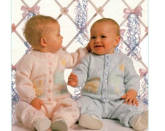 cardigan and trousers dk knitting pattern 99p pdf