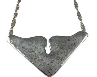 Acid etched necklace