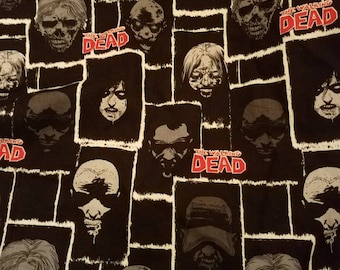 17.5"x25" Walking Dead fabric