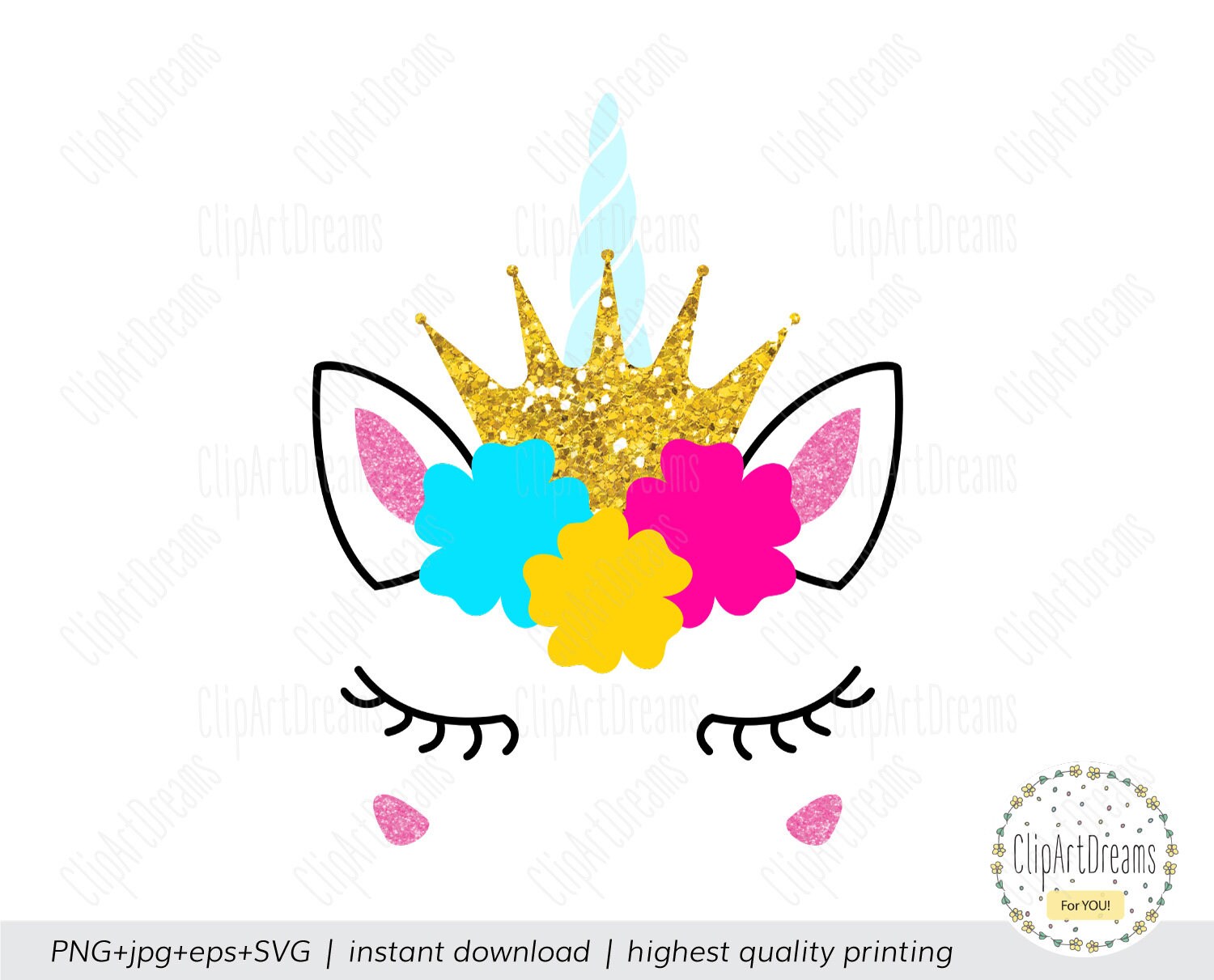 Download The Unicorns princess SVG, The Unicorn with eyelashes SVG ...