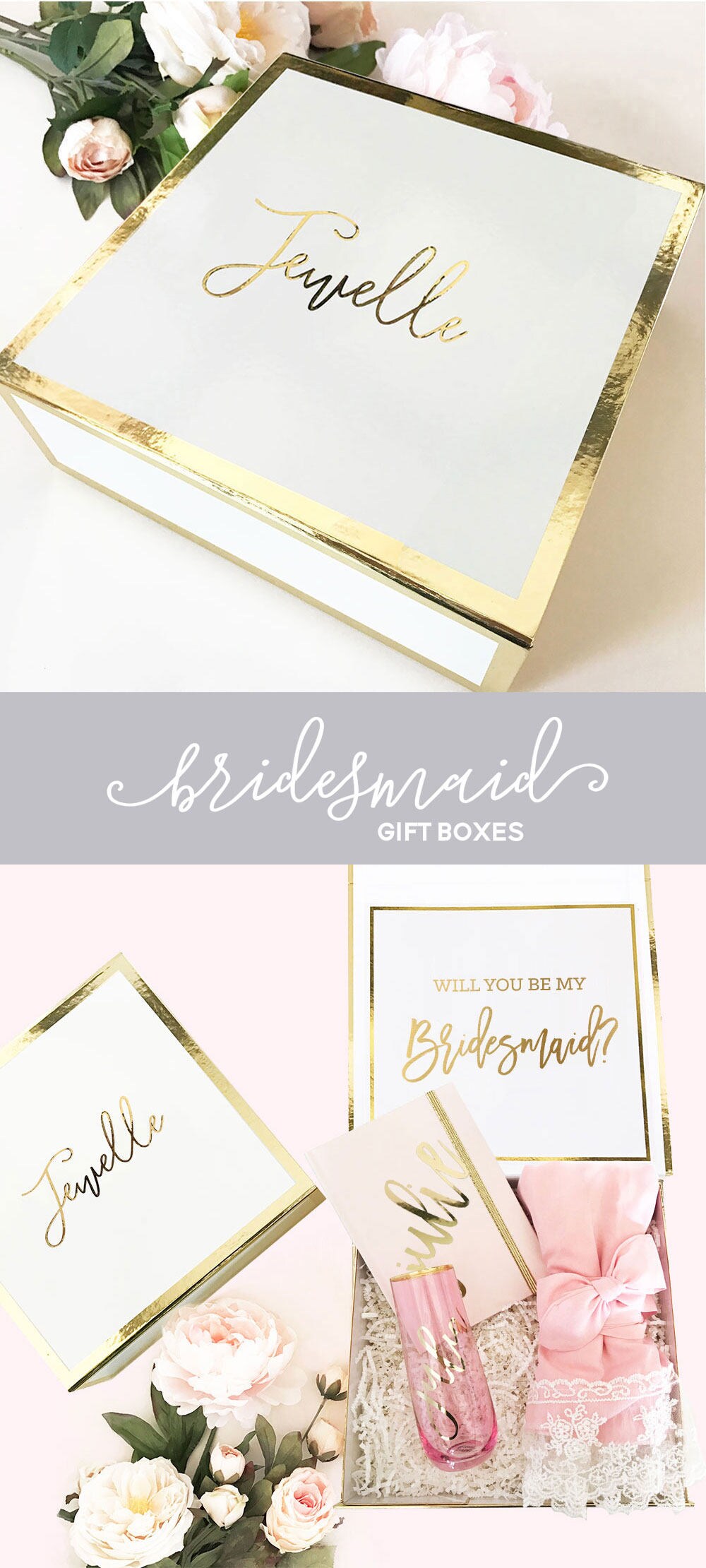 Bridesmaid Proposal Box Will You Be My Bridesmaid Box