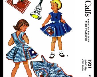 Mccalls 1921 Wrap Apron Dress Fabric Sewing Pattern Ding Dong School 1950s Kids Child Girls Self Help Teaching Reproduction Size 2 Mccalls 1921 Wrap Apron Dress Fabric Sewing Pattern Ding Dong School 1950s Kids Child Girls Self Help Teaching Reproduction Size 2