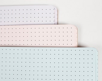 DOTS Notebooks Traveler's Notebook Insert, Midori style travelers notebook, Premium notebooks - 5 sizes and 19 solid colors