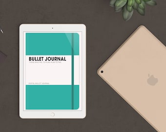 Teal Digital Bullet Journal for Goodnotes - iPad & iPhone