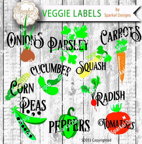 garden labels cut files vegetable markers for garden decor in