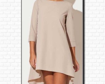 PDF Pattern, Dress, Woman, long sleeves, Cutting plan, Sewing pattern, Dressmaking, Modern pattern, Dress pattern, Fashion, Clothing,