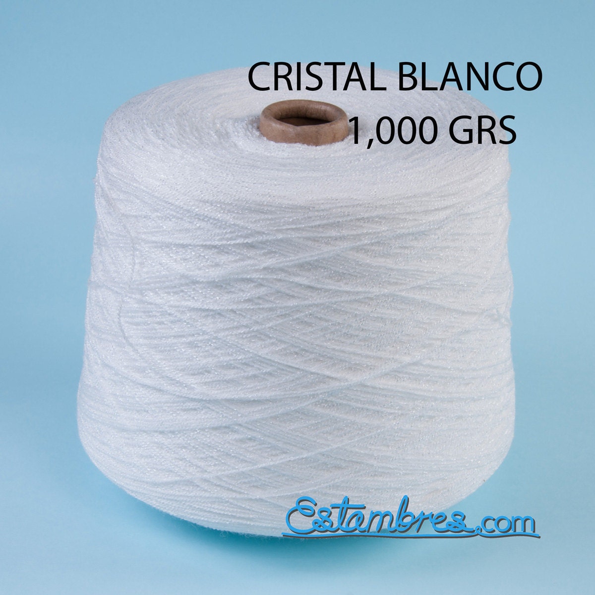 000 Blanco 1 kgs 35.2 oz Estambre Crystal Crochet Thread