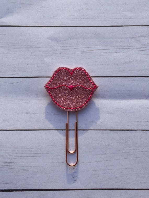 Glitter Lips planner Clip/Planner Clip/Bookmark. Kisses Planner Clip. Love Planner Clip. Valentine Planner Clip. Geeky Planner Clip