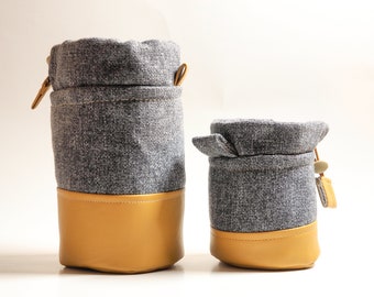 Camera Lens Case/Pouch/Bag/Sleeve/Protector/Cozy | Padded | Medium / Small | DSLR, Point and Shoot