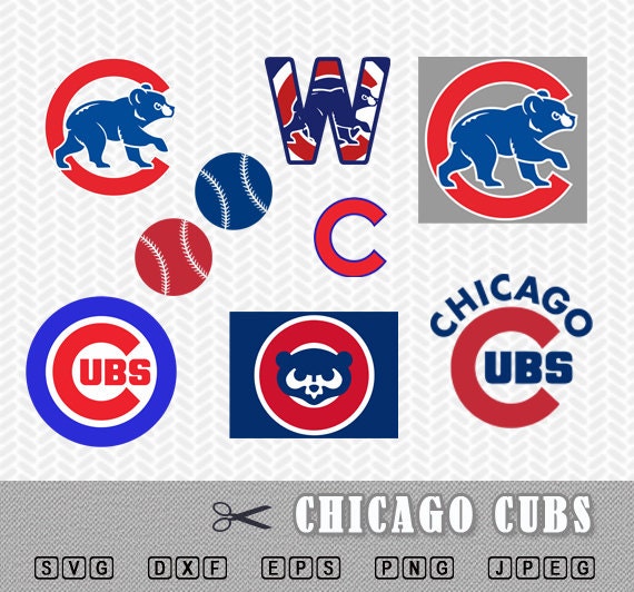 Download Chicago Cubs Layered SVG DXF PNG Vector Cut File Silhouette