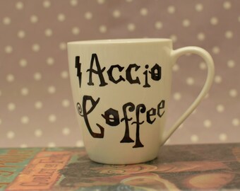 Accio Coffee - Harry Potter Mug - Choice of with or without The Grim inside