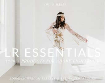 1200+ Pro Lightroom Presets and 40 Lightroom Brushes Professional Photo Editing for Portraits, Newborns, Weddings By LouMarksPhoto
