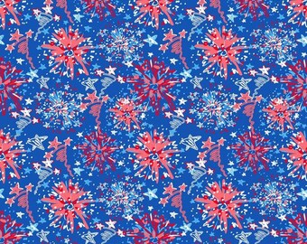 12" x 12" Oracal Patterned Vinyl - Independence Day Dark Blue by Sparkle Berry