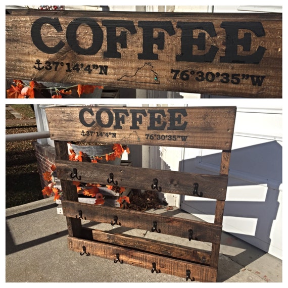 Items similar to Coffee Mug Rack on Etsy