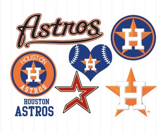 INSTANT DOWNLOAD - Houston Astros Cut Files, Houston Astros Svg, Houston Astros Clipart, Baseball Clipart, Baseball Cutting Files, Sport Svg