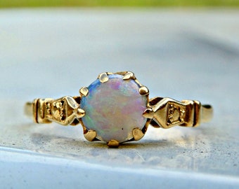 Opal engagement ring | Etsy