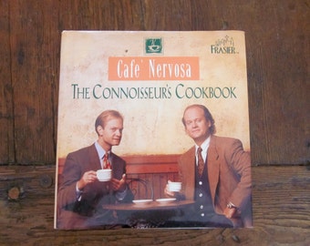 Cafe Nervosa: The Connoisseurs Cookbook Paperback Book Dr Frasier Crane Dr Niles Crane Father's Day Gift