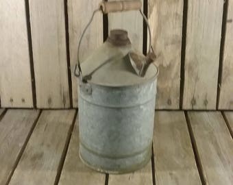 Vintage Kerosene Jug, Vintage Metal Can,