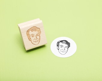 Bill Nye the Science Guy - Rubber Stamp Portrait
