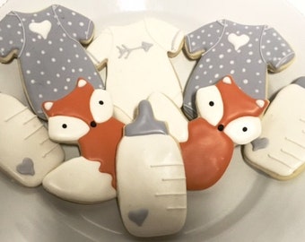 Gender Neutral Baby Cookies - One Dozen