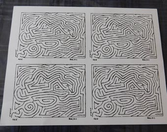 Thought Bubble Maze Sheet (Amazadoodle)
