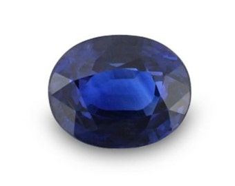 Synthetic Lab Created Blue Spinel AAA Flame Fusion Oval Loose stone (6x4mm - 18x13mm)