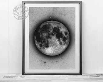 Moon painting | Etsy