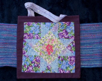 Iris 8 Pointed Star in Periwinkle and Purple