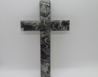 Wooden Wall Cross - Baptism Cross - Decorative Cross - Unique Wall Cross - Hand Painted Cross - Christian Housewarming- Custom cross