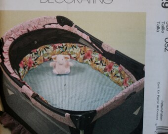 McCalls M5829 Play Pen/Bassinet Bumpers Sewing Pattern New/Uncut