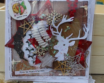 Reindeer Christmas card
