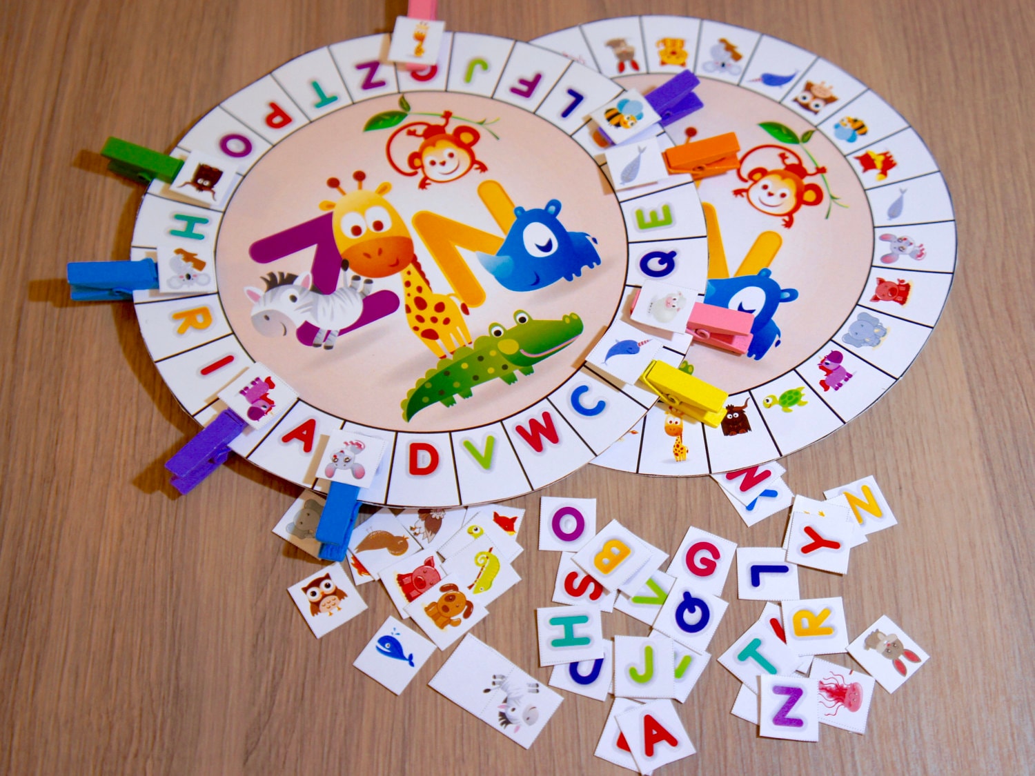 Funny Alphabet DIY Paper Game ABC for Kids Game with