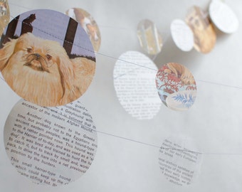 Vintage Ladybird Book Of Dogs Paper Circle Garland