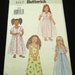Butterick Children's/Girls' Robe, Capelet & Gown Pattern 3412 Size 6,7,8