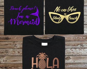 Beach theme shirts. Vacation shirts. Beach vacation. Summer shirts