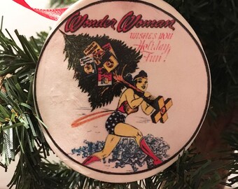 Vintage Wonder Woman Ornament