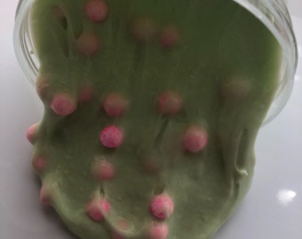 Melted sour watermelon candy