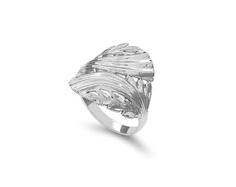 sterling silver ring, index finger ring, fancy ring.