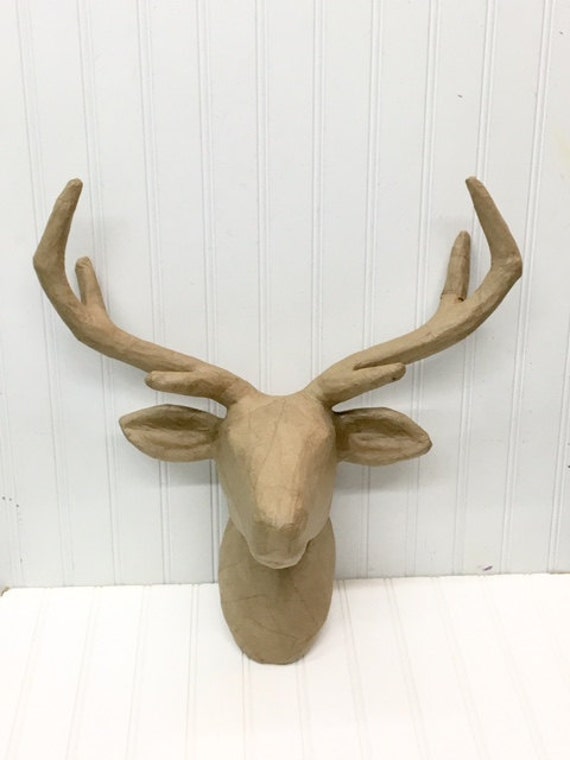 Paper Mache Deer Head/Animal Head/Large Deer Head/Deer