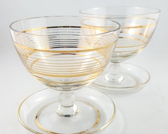 Two Beautiful Gilt Mousse Cups